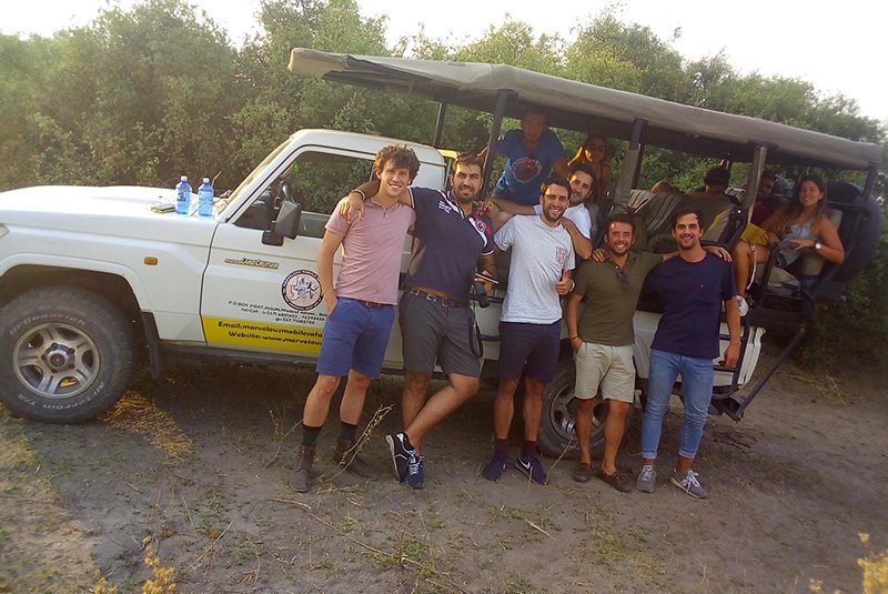 Safari game drive in Botswana